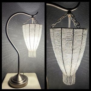 Stunning VTG Beaded Chandalier Lamp